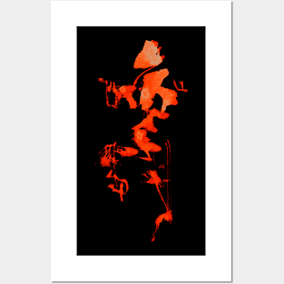 Ink Fire Figure - Abstract Posters and Art